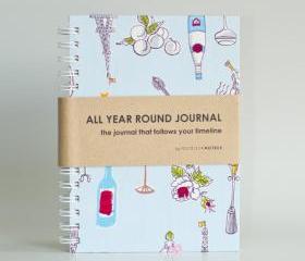 All Year Round Journal (unfilled dates / months / years) - Paris Party