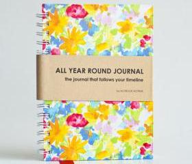 All Year Round Journal (unfilled dates / months / years) - Summer Sunshine